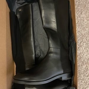 Stuart Weitzman Keelan leather knee high boots.